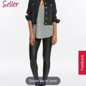 Spanx faux leather leggings NWT